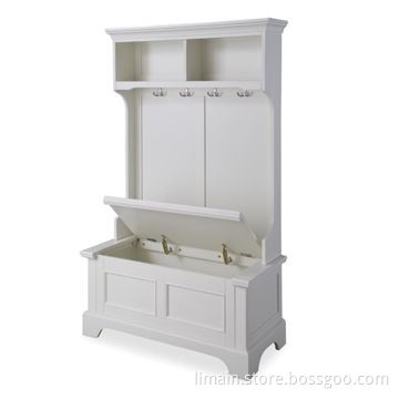 Shower Chair with Two Open Storage Shelves